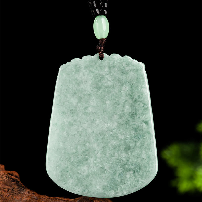 Fortune Jewel Year Of The Dragon Chinese Zodiac Dragon Soaring Jade Protection Bead Chain Necklace Pendant