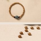 Fortune Jewel Bodhi Seed Small Leaf Red Sandalwood Wisdom Bracelet