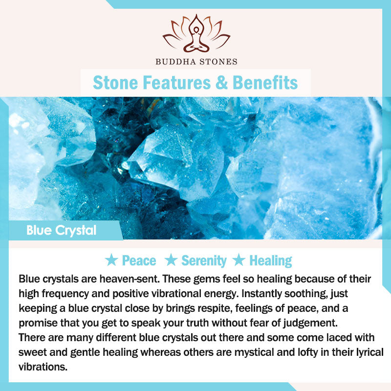 Fortune Jewel 108 Mala Beads Rhodonite Blue Crystal Lazulite Healing Bracelet