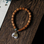 Fortune Jewel Sandalwood Jade Elephant Protection Bracelet