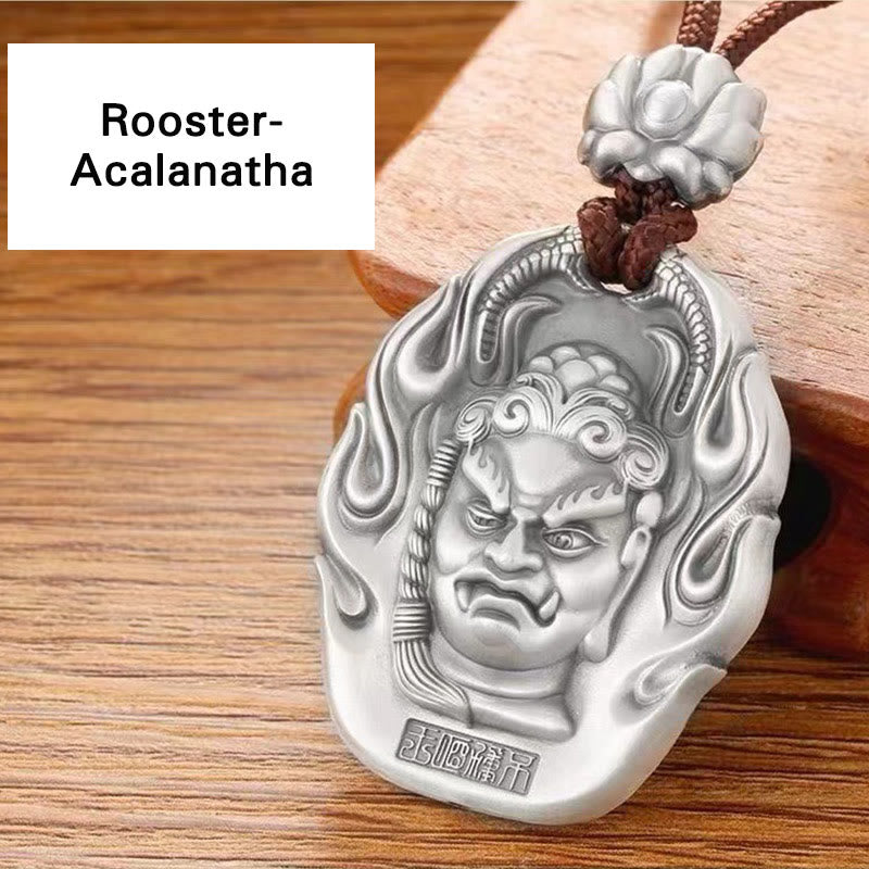 Fortune Jewel Chinese Zodiac Natal Buddha Om Mani Padme Hum Lotus Compassion Necklace Pendant Fortune Jewel
