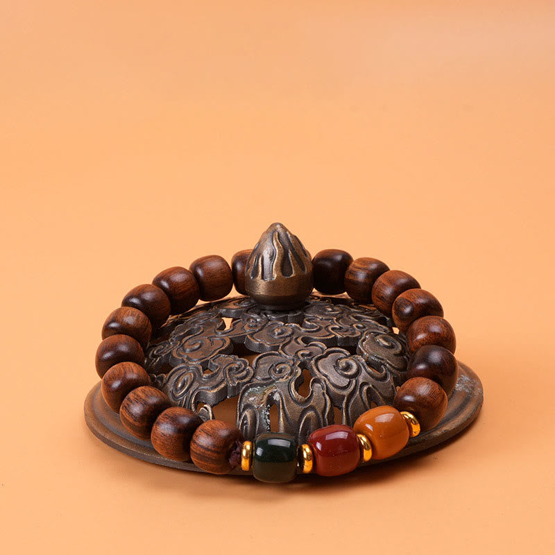Fortune Jewel Ebony Wood Rosewood Peace Balance Bracelet