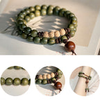 Fortune Jewel Green Sandalwood Positive Peace Bracelet