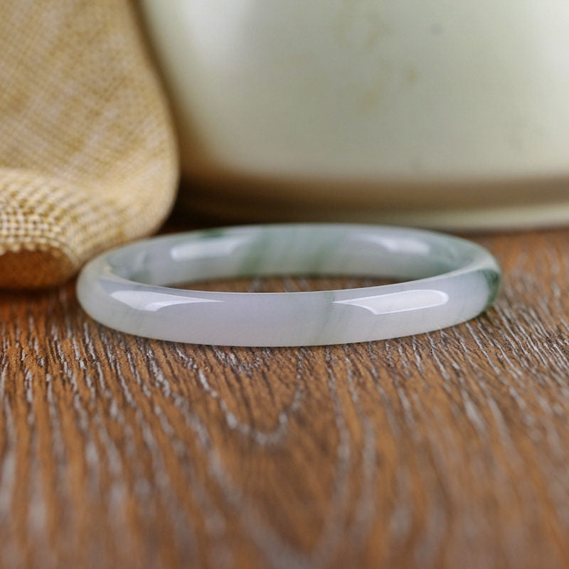 Fortune Jewel Natural Jade Abundance Protection Bracelet Bangle