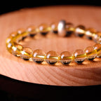 Fortune Jewel 925 Sterling Silver Chinese Zodiac Natal Buddha Citrine Protection Bracelet