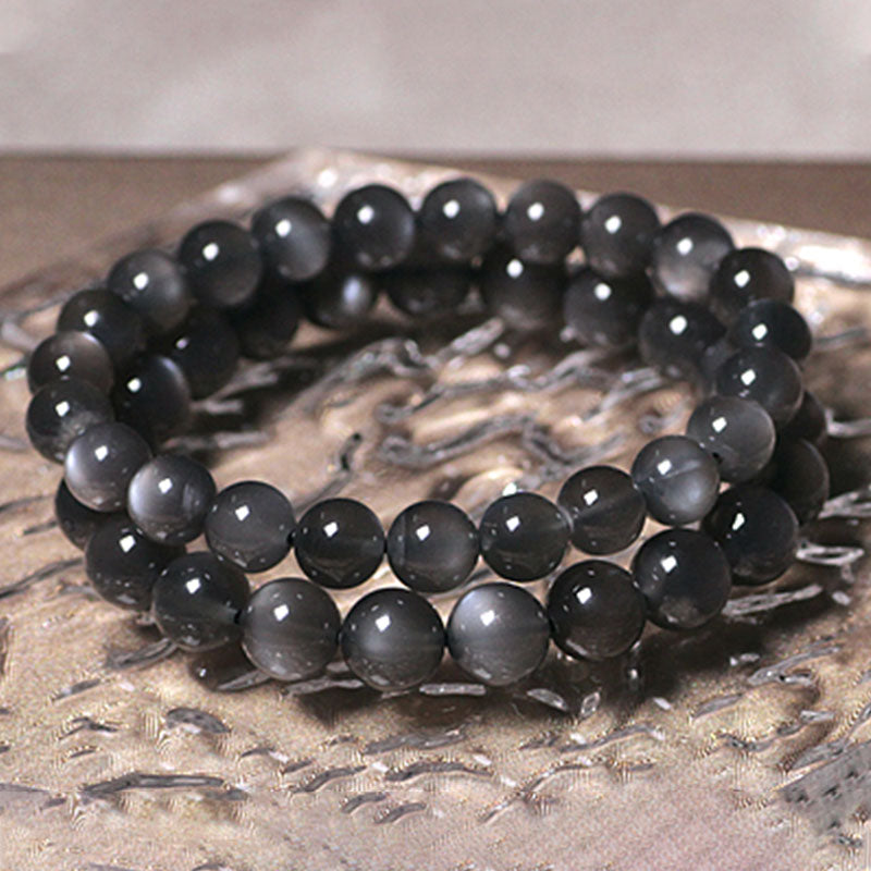 Fortune Jewel Natural Moonstone Positive Love Beads Bracelet