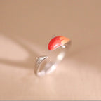 Fortune Jewel Koi Fish Copper Balance Luck Adjustable Ring