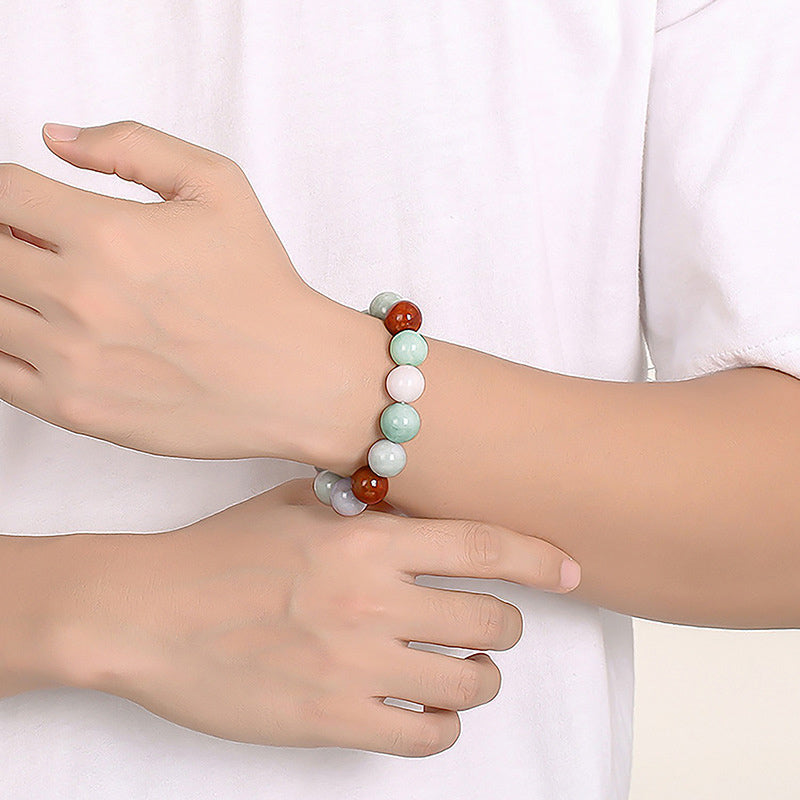Fortune Jewel Natural Jade Healing Protection Bracelet