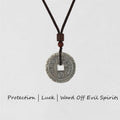 Fortune Jewel Bagua Yin Yang Copper Coin Star Balance Energy Necklace Pendant Fortune Jewel