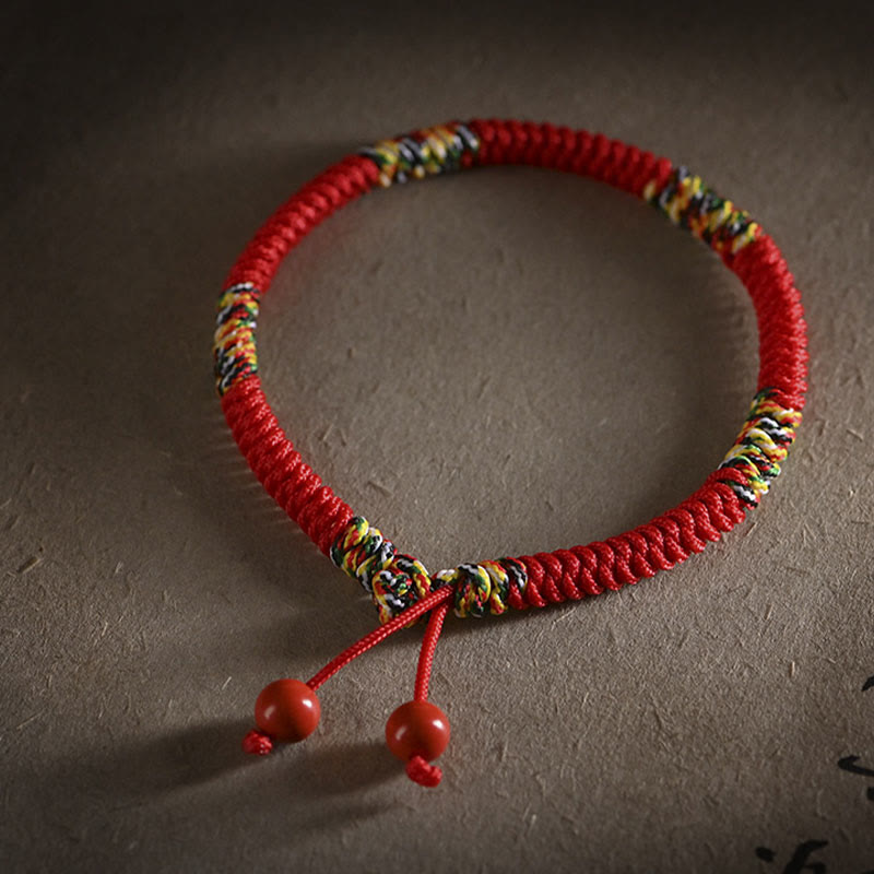 Fortune Jewel Five Colors King Kong Knot String Protection Luck Bracelet