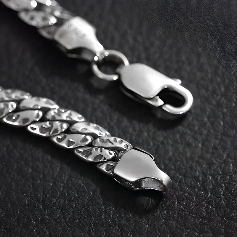 Fortune Jewel Simple Dotted Texture Design Copper Luck Buckle Bracelet