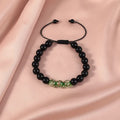 Fortune Jewel Black Obsidian Luminous Glowstone Strength Bracelet