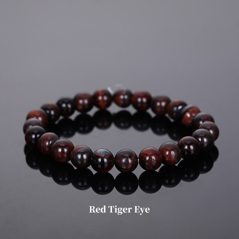 Fortune Jewel Natural Stone Quartz Healing Beads Bracelet