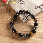Fortune Jewel Tibetan Tiger's Eye Bracelet Necklace Set