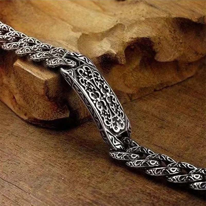 Fortune Jewel Vintage Patterns Engraved Healing Bracelet