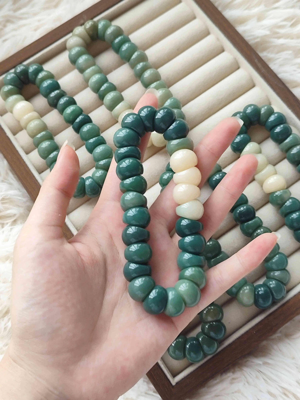Green Series Garlic Bodhi Bracelet