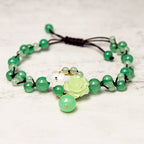 Fortune Jewel Financial Success Jade Braided Weave Prosperity Abundance Anklet