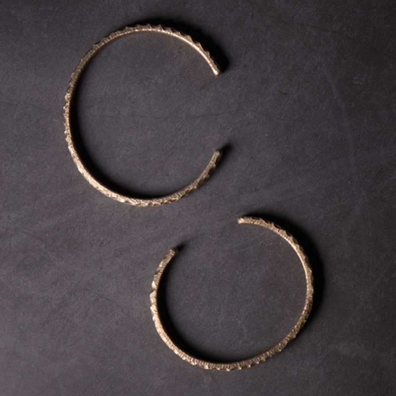 Fortune Jewel Simple Design Copper Wealth Cuff Bracelet