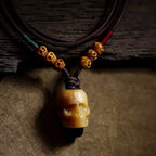 Buddha Stones Tibetan Camel Bone Skull The Lord of the Corpse Forest Protection Necklace Pendant