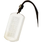 Buddha Stones White Jade PiXiu Yin Yang Luck Protection Necklace Pendant Fortune Jewel