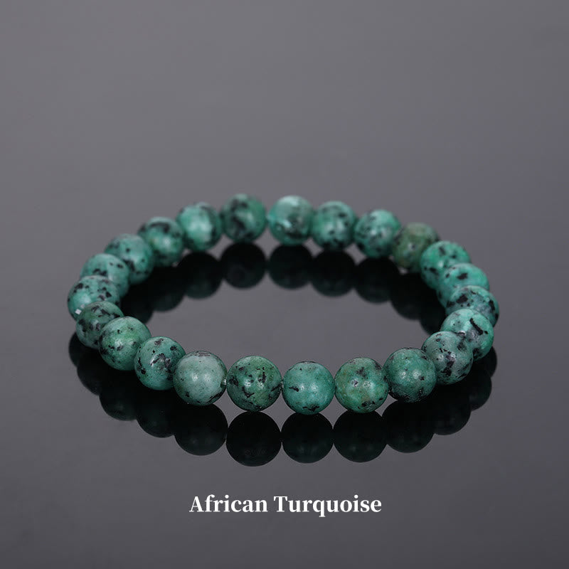 Fortune Jewel Natural Stone Quartz Healing Beads Bracelet