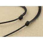 Fortune Jewel Tibet Turquoise Bead Marquise Pattern Protection Strength Necklace Pendant