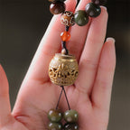 Fortune Jewel 108 Mala Beads Dunhuang Color Bodhi Seed Dzi Bead Keep Away Evil Spirits Bracelet