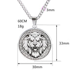 Fortune Jewel Animal Titanium Steel Chain Necklace Protection Pendant