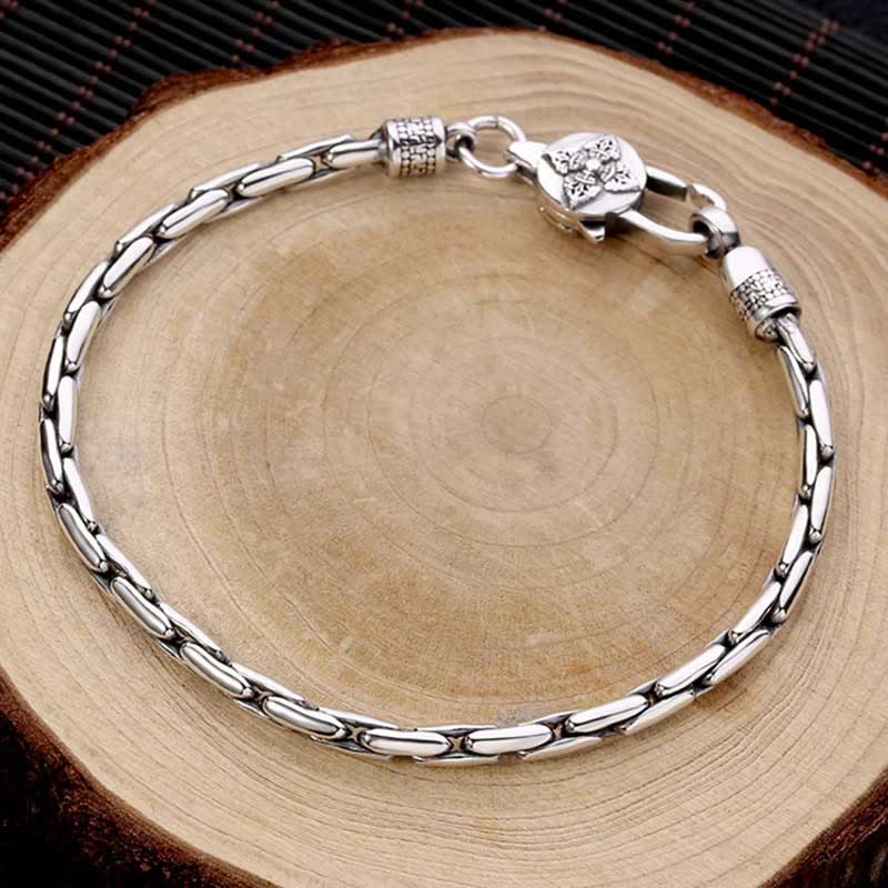 Fortune Jewel Tibetan Double Dorje Om Mani Padme Hum Buddha Swastika Vajra Strength Bracelet