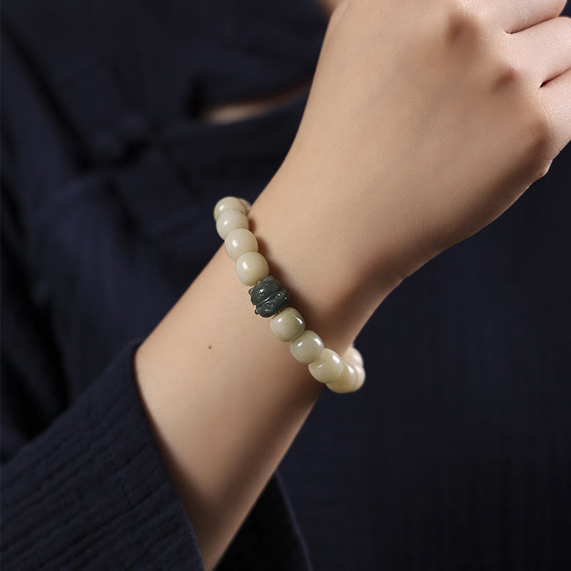 Fortune Jewel Lucky Cat Bodhi Seed Cat Paw Peace Bracelet