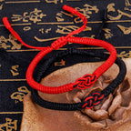 Fortune Jewel 2Pcs Tibetan Luck Chinese Knot Protection String Bracelet
