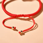 Fortune Jewel Ebony Wood Cat Head Pattern Peace King Kong Knot Braided Bracelet