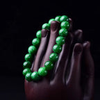 Fortune Jewel Cyan Jade Bead Calm Harmony Bracelet
