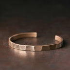 Fortune Jewel Vintage Rustic Design Copper Wealth Adjustable Cuff Bracelet