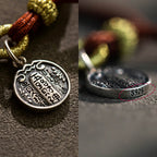 Fortune Jewel Handmade 925 Sterling Silver Five Directions Gods of Wealth Luck Protection String Braid Bracelet