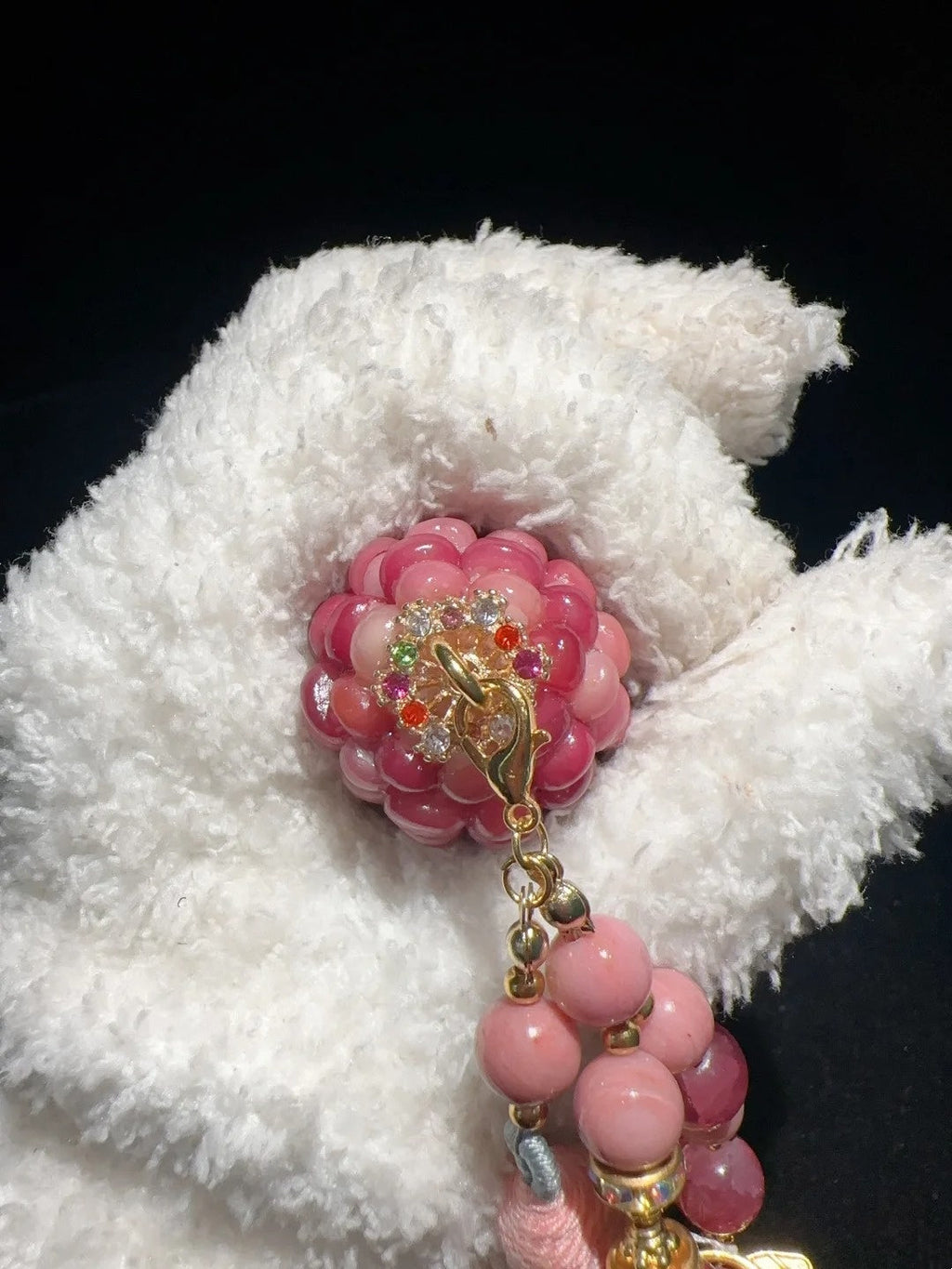 Juicy Ruby Red Natural Corn Charm