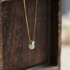Fortune Jewel Lucky Bead Jade Prosperity Chain Necklace Pendant
