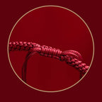 Fortune Jewel Tibet Cinnabar Om Mani Padme Hum Engraved Blessing Braided Bracelet