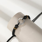 Fortune Jewel 925 Sterling Silver Peace Buckle Auspicious Clouds Fortune Braided Bracelet