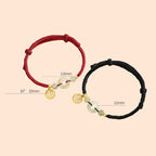 Fortune Jewel 925 Sterling Silver Hetian Jade Peace Buckle Fu Character Charm Abundance Bracelet