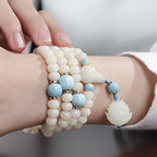 Fortune Jewel Bodhi Seed Bead Lotus Blessing Charm Bracelet