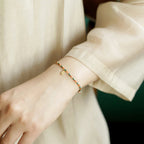 Fortune Jewel Auspicious Fu Character Peace And Joy Luck Handmade Multicolored Child Adult Bracelet