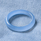 Fortune Jewel Blue Chalcedony Emotional Balance Bracelet Bangle