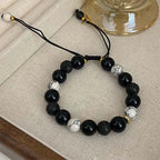 Fortune Jewel "All the Best for Strength and Grounding" Obsidian Bracelet Includes Gift Message Card Fortune Jewel