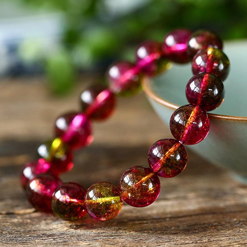 Fortune Jewel Natural Tourmaline Love Wisdom Bracelet