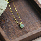 Fortune Jewel Lucky Bead Jade Prosperity Chain Necklace Pendant