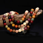 Fortune Jewel  108 Beads Wenge Wood Mala Blessing Meditation Bracelet