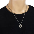 Fortune Jewel Tibetan Om Mani Padme Hum Peace Buckle Creativity Necklace Pendant