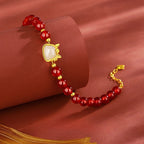 Women’s S925 Silver Red Agate Lucky Horse Bracelet, Retro Chinese Zodiac Year Jewelry