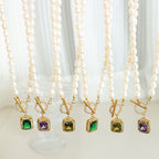 Fortune Jewel Pearl Zircon Wealth Charm Necklace Pendant